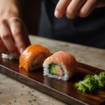 Salmon Wrapped Sushi Order NYT