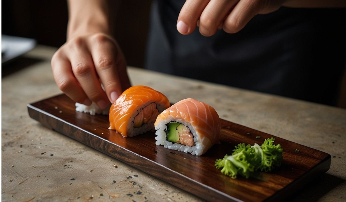 Salmon Wrapped Sushi Order NYT